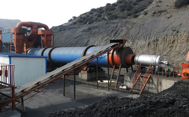 山西大同客戶的大型煤泥烘干機設備已進入收尾階段